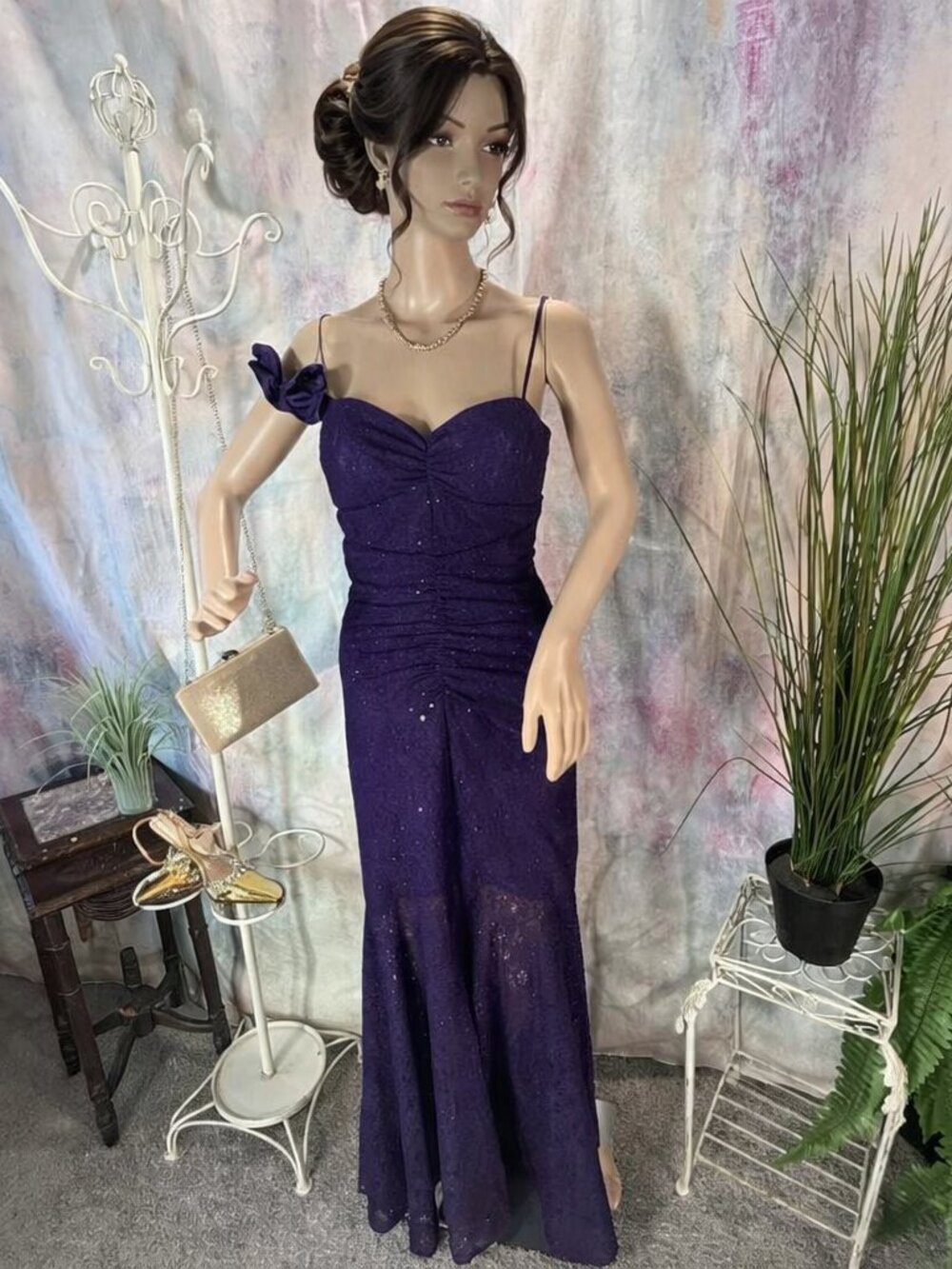 📌Reign On Sexy Mermaid Lace Sequin One Off Shoulder Formal - Prom Dress